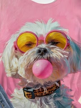 Dog Summer Bubble Gum Shirt